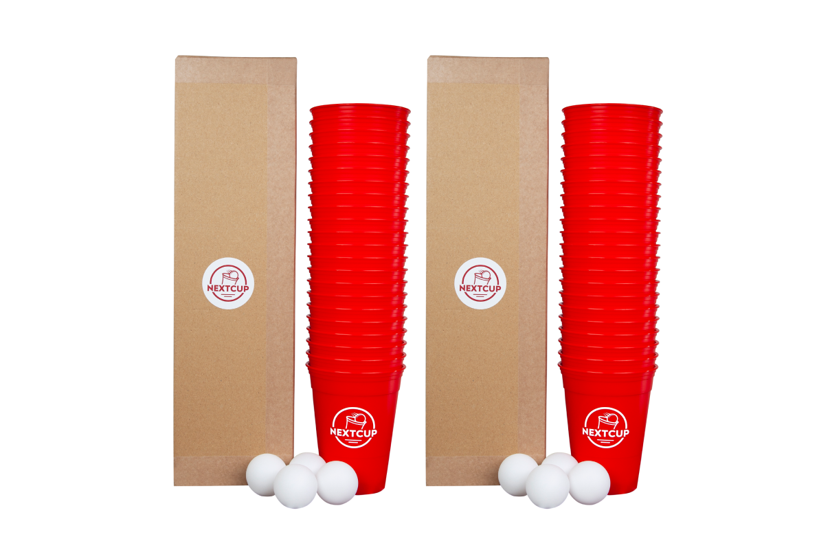 Premium Beerpong Becher – 100 Stück, 473 Ml, Rot, Wiederverwendbar & Spülmaschinenfest